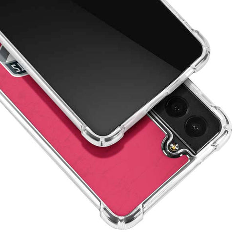 NBA Houston Rockets Distressed Galaxy S21 FE Clear Case